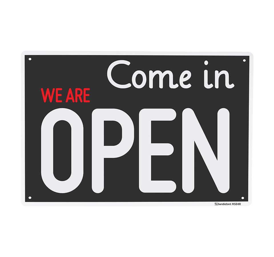 Sandleford Open/Closed Sign 225 x 300mm